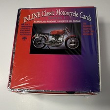 Vintage 1994 Classic Motorcycle Cards Series 1 Box 8 Cards Hologram picture