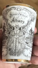 Antique Advertising Souvenir Of Albany NY Porcelain Cup Robert Burns Austria picture