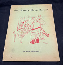 Vintage 1941 Horace Mann Record Christmas Supplement WWII Pearl Harbor Ephemera  picture