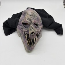 Vintage 1998 Be Something Studios BSS Latex FANG FACE Shroud MONSTER Mask USA picture