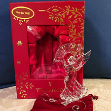 Waterford Crystal 2017 Annual Angel Clear Hanging Christmas Ornament 40023164 picture
