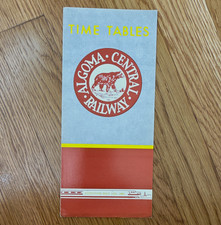 ALGOMA CENTRAL RAILWAY PUBLIC TIMETABLE FOLDOUT BOOKLET W/ MAP MAY 10 1964 picture