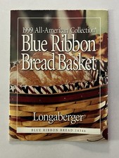 Rare Limited Edition Blue Ribbon Longaberger Bread basket. Perfect Condition. picture