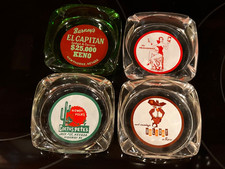 lot of 4 VTG CASINO ASHTRAYS picture