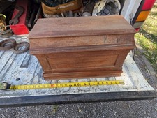 Antique Victorian Burl Walnut Music Box Case Box Chest Shell Eastlake 1880s... picture