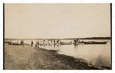 Sharon Massachusetts 1900s Massapoag Lake Desmond Wharf Swimme Standard Postcard picture