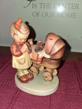 Goebel Hummel W. Germany Doll Mother Figurine #67 Girl Praying by Stroller picture