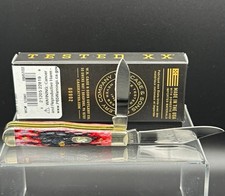 Case XX 6225 1/2 SS Tested XX 2-Blade Slipjoint Crimson Bone Center Jack picture