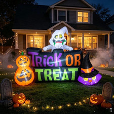 8 FT Halloween Inflatable Decorations Outdoor Inflatable, Built-in LED Lights picture