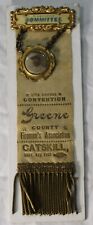 Vintage 1905 Firemen's Association Medal - Greene County Catskill Executive Comm picture