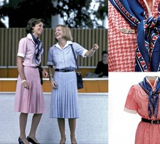 AIR FRANCE CABIN CREW FLIGHT ATTENDANT STEWARDESS COSTUME by CARVEN 1978 picture