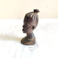 Antique Handmade African Tribal Woman Face Wooden Decorative Collectible W970 picture