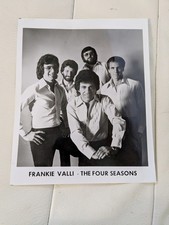 Frankie Valli - The Four Seasons Rare 1976 Promo Photo W/ Press Info On Back picture