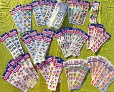 Lot 60+ Vintage NEW 2 brands of 90s/y2k Sticker holographic Glory Creations/OTC picture