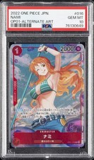 2022 ONE PIECE JAPANESE OP01-ROMANCE DAWN ALTERNATE ART #016 NAMI PSA 10 picture