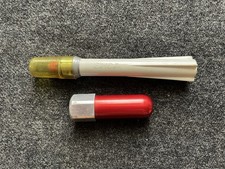 Vtg Red Alvin #5555 Lead Pointer Sharpener Germany + EMKA Space Age Drafting picture