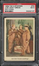 1959 Fleer The 3 Three Stooges Just Don't Break Anything #74 PSA 5 EX picture