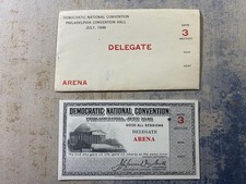 Democratic National Convention 1948 Philadelphia Delegate Ticket/Envelope Arena picture