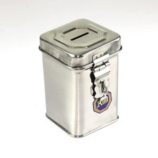 @ Stainless Steel Piggy Bank Money Bank For Saving Money 195 Gm V288 picture
