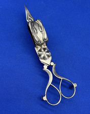antique Ornate 3 Footed Candle Scissor Snuffer picture