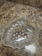 Vintage Grape Bunch Glass Server picture