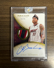 2013-14 Panini Immaculate Chris Andersen Miami Heat Patch Auto /75 picture