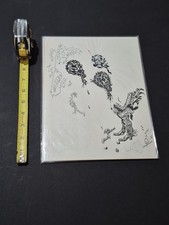 Frank Kelly Freas Original Comic Or Paperback Prelim Art Rooster Cockburn Signed picture
