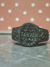 Vintage J. G. Tarver Texas Giant Circus Side Show Souvenir Ring 1940s picture