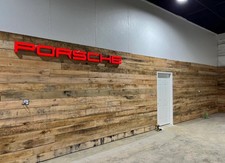 Porsche 310cm letter lettering sign board sign sign cartello letterro picture