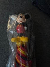 Vintage Disney “Mickey’s Stuff For Kids” 3D Figure Handle Folding Umbrella picture