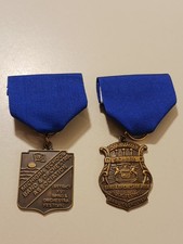 Lot of 2 Vtg 1940s MSBOA Michigan School Band Orchestra Medal Award Collectible picture