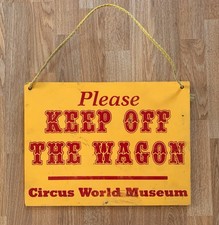 Vintage 1950s/60’s Circus World Museum Wagon Sign picture