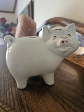 Vintage Ceramic Smiling Piggy Bank picture