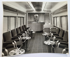 1949 PRR Pennsylvania RR Coach Bar Lounge Car Interior Art Dressler 8x10 Photo picture
