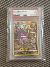 2022 POKEMON SWORD & SHIELD LOST ORIGIN TG06 FULL ART / GENGAR PSA 9 picture