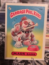 1985 Topps Garbage Pail Kids Mark Bark #74a GPK Series 2 Spaz Award Back picture