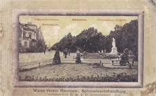 1900 AK Deutsches-Reich Hannover Hohenzollernstrasse Kirche Denkmal Waren-Verein picture