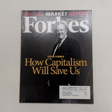 Vtg Forbes November 2008 Magazine - How Capitalism Will Save Us - Steve Forbes picture