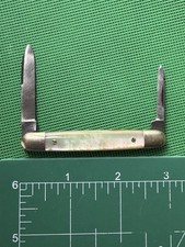 Antique Miller Bros USA Genuine Mother Of Pearl 3.25