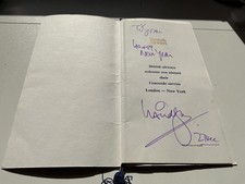 Sir David Frost Signed BA Concorde Menu British Airways London New York 1978 COA picture