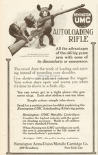1912 Remington Cubs UMC Autoloading Rifle Big Game Hunting Vintage Magazine Ad picture