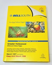 Bellsouth The Real Yellow Pages Novelty Notepad Mini Phone Book 4.75
