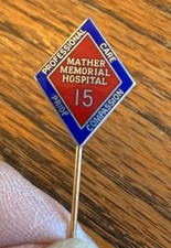 Vintage Mather Memorial Hospital 1-10 10K Gold Filled Pins picture