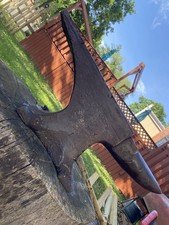 Hay Budden Blacksmith Antique Anvil 26.5 Long 185 Lbs BIG Brooklyn NY SEE VIDEO picture