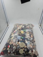 Lot Of Just Over 10 Lbs Of Vintage Buttons A Wide Variety picture