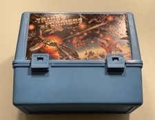 RARE Vintage 1980s Transformers G1 Blue Canadian Thermos Lunchbox Canada picture