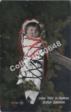 British Columbia-Canada-Indian Child-Papoose-Baby-Children-Native American picture