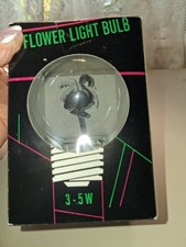 VINTAGE 1980S NEON FLAMINGO LIGHT BULB STILL IN ORIGINAL BOX picture