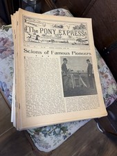Vintage “The Pony Express” Historical Newspaper Lot of 56 Sonora, CA 1959-1971 picture