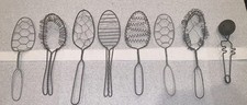 Primitive Metal Kitchen Utensils-Whisks +~ Lot of 8 picture
